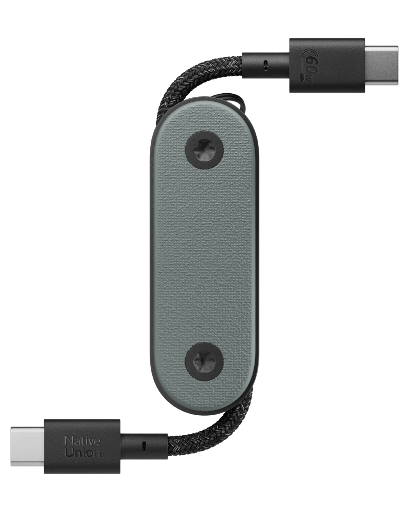 Кабель Native Union Pocket Cable USB-C to USB-C Slate Green POCK-C-GRN-NP